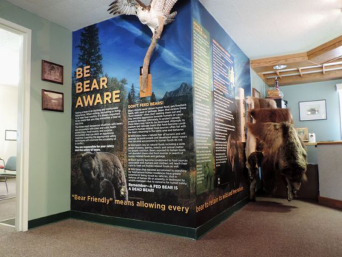 Complete Bear Aware wall with common strategies for living amongst bears
